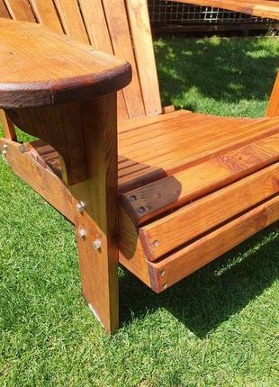 Кресло адирондак из натурального дерева /wood adirondack chair5 фото