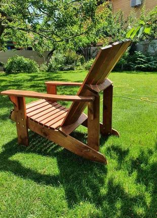 Кресло адирондак из натурального дерева /wood adirondack chair4 фото