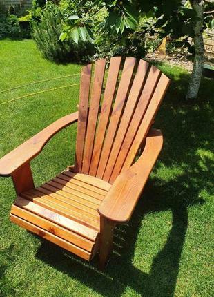 Крісло адирондак з натуральної деревини / wood adirondack chair