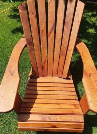 Кресло адирондак из натурального дерева /wood adirondack chair2 фото