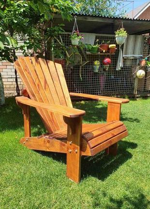 Кресло адирондак из натурального дерева /wood adirondack chair3 фото
