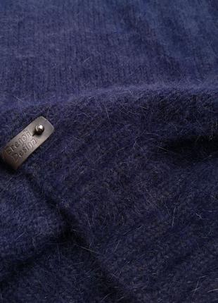 Вязаный зимний мужской свитер ангора кролик теплый6 фото