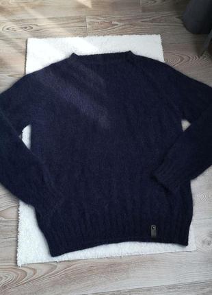 Вязаный зимний мужской свитер ангора кролик теплый2 фото