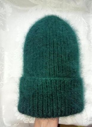 Зимова шапка з пуха норки1 фото