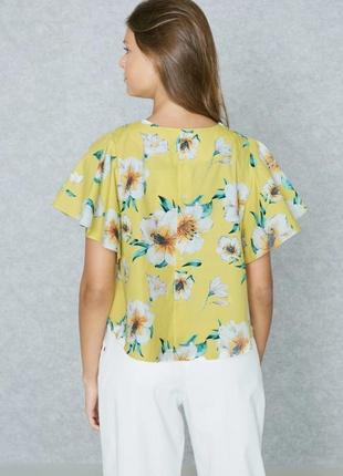Красива блуза топ mango квіти котон марко етикетка2 фото