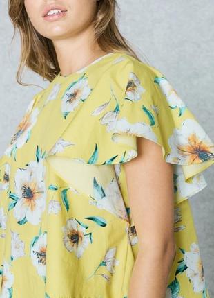 Красива блуза топ mango квіти котон марко етикетка4 фото