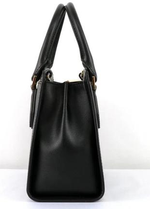 Кожаная сумка michael kors mott medium messenger messenger черная4 фото