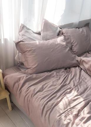 Комплект постельного белья двуспальный pale flower с натурального сатина 180х210 см1 фото