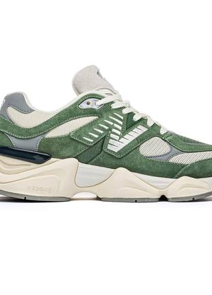 Стильные кроссовки высокого качества в стиле new balance 9060 white green8 фото