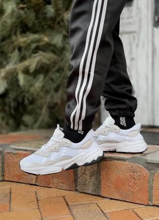 Adidas ozweego adiprene pride white beige black8 фото