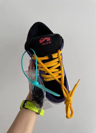 Nike sb dunk «purple / pink / yellow » premium5 фото