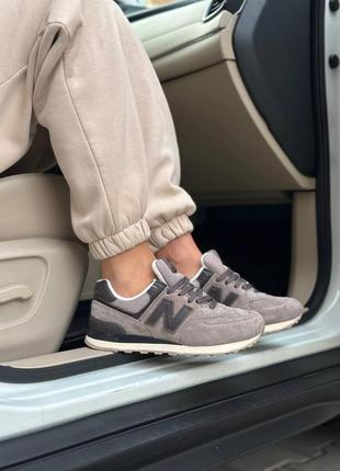 Кросівки new balance 574 brown коричневі жіночі / чоловічі