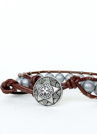 Спіральний браслет чан лу chan luu. синтетичний гематит