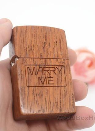 Деревянная шкатулка коробочка футляр для помолвочного кольца,колец