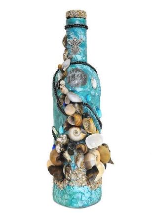 Декоративная сувенирная бутылка "море"1 фото