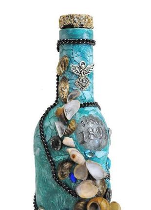 Декоративна пляшка сувенірна "море"5 фото