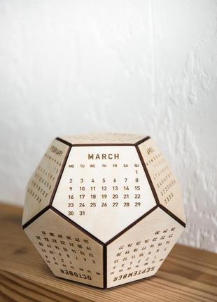 Дерев'яний календар 2020 / настільний календар з дерева7 фото