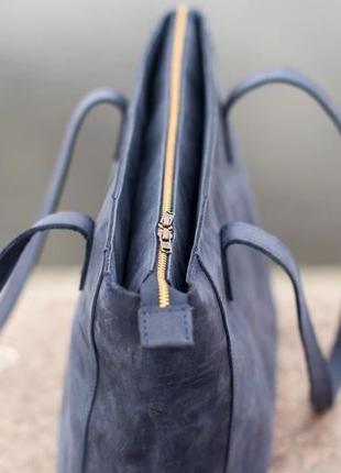 Женская кожаная сумка шоппер "ксения"5 фото