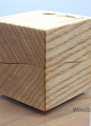 Дерев'яна шкатулка футляр коробочка для кільця помолвочного3 фото