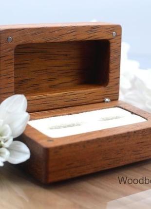 Деревянная свадебная шкатулка для обручальных колец2 фото