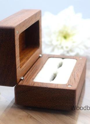 Дерев'яна весільна скринька для обручок4 фото