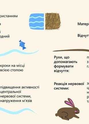 Сенсорная - тактильная дорожка для ног, детский массажный коврик4 фото