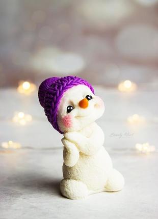 Мило "сніговичок в шапочці"4 фото