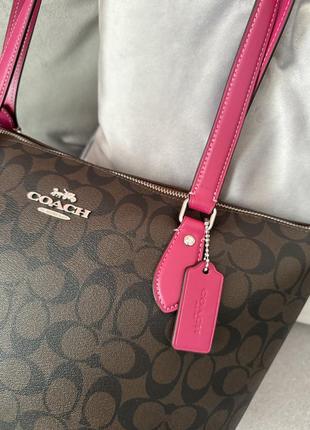 Сумка брендова coach gallery tote оригінал на подарунок дружині/дівчині5 фото