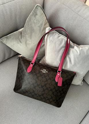 Сумка брендовая coach gallery tote оригинал на подарок вашей паре/девушке