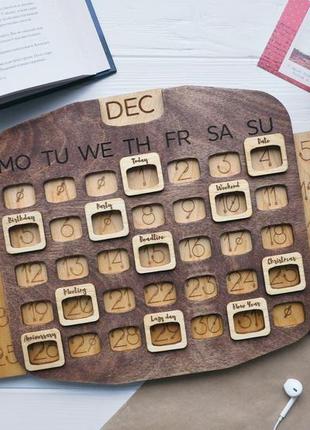 Вечный настенный календарь с магнитами5 фото