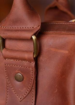 Кожаная мужская сумка для ноутбука на плечо, сумка мессенджер7 фото