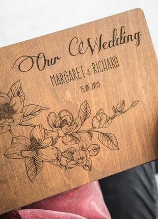 Свадебный фотоальбом / свадебная гостевая книга "our wedding"6 фото