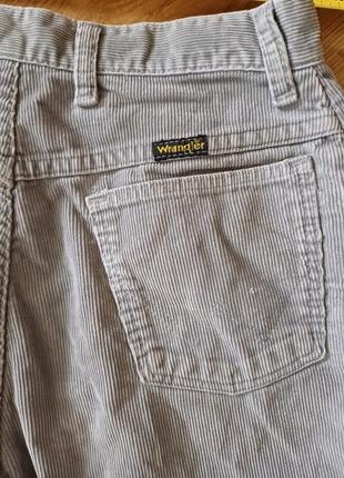 Штани прямі вельветові вінтаж vintage сірі  wrangler  талія 70 см ідеальні made in usa унісекс