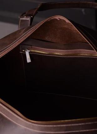 Спортивная кожаная сумка. кожаная дорожная сумка "кембридж"5 фото