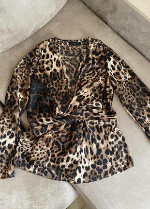 Шикарная леопардовая блуза от missguided6 фото
