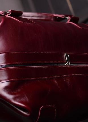 Дорожная кожаная сумка, спортивная сумка из глянцевой кожи6 фото