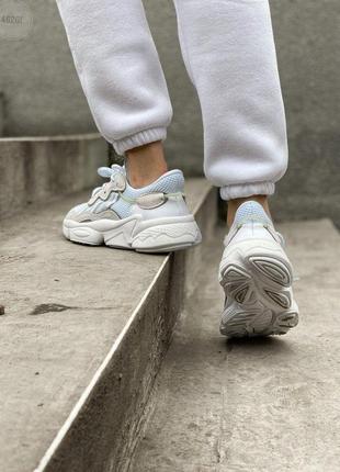 Кросівки adidas ozweego white reflective6 фото