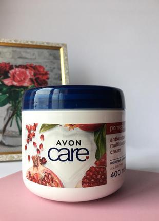Універсальний крем 3в1 для обличчя, рук та тіла з екстрактом граната, 400 мл avon care / ейвон крем