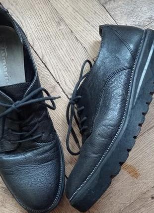Кожаные кроссовки туфли tamaris кожаные туфлы лоферы кроссовки