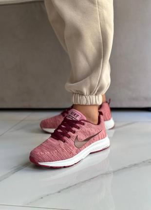 Кроссовки nike flykit max red красные женские / мужские3 фото