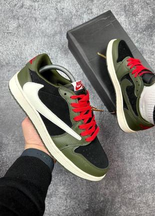 Мужские кроссовки nike air jordan black khaki хаки