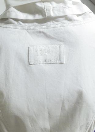 Annette görtz белая хлопковая блуза рубашка сорочка с поясом4 фото
