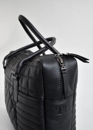 Ділова чоловіча стьобаний сумка з ручками з еко шкіри tb business bag-tb0073 фото