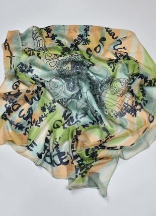 Closed хустка шарф бавовна шовк "hippie peace love freedom" розмір 100 x 100
