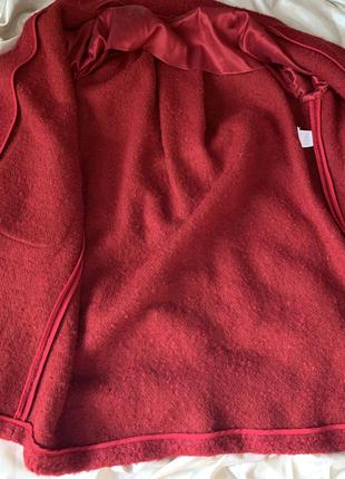 Шикарное красное брендовое люксовое пальто9 фото
