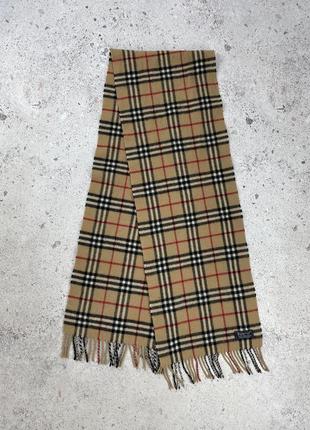 Burberry vintage novastart wool scarf шарф оригинал3 фото