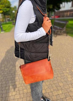 Жіноча сумка з натуральної шкіри7 фото