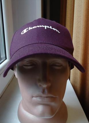 Кепка бейсболка  champion baseball cap бордовая оригинал2 фото