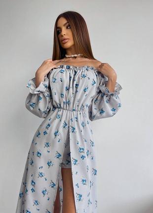 Женское комбинезон - платье с шортами6 фото
