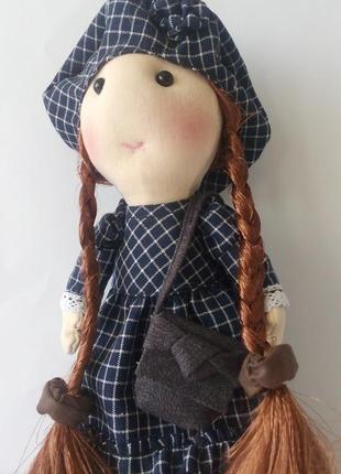Текстильна лялька ручної роботи софі.5 фото
